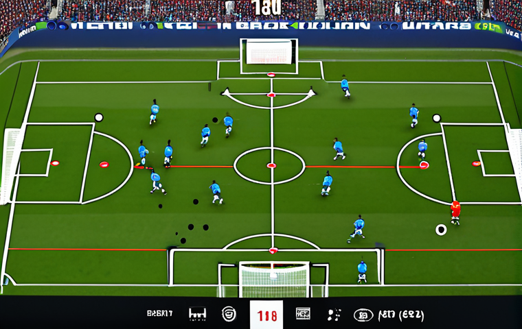 Tactical Breakdown**

"A digital overlay highlighting player movements and formations on a soccer game screen, showcasing a tactical analysis. The scene is brightly lit, emphasizing clarity and detail. The style is modern and informative, like an ESPN broadcast. Perfect anatomy, correct proportions, professional quality, safe for work, appropriate content, fully clothed, professional presentation."

**